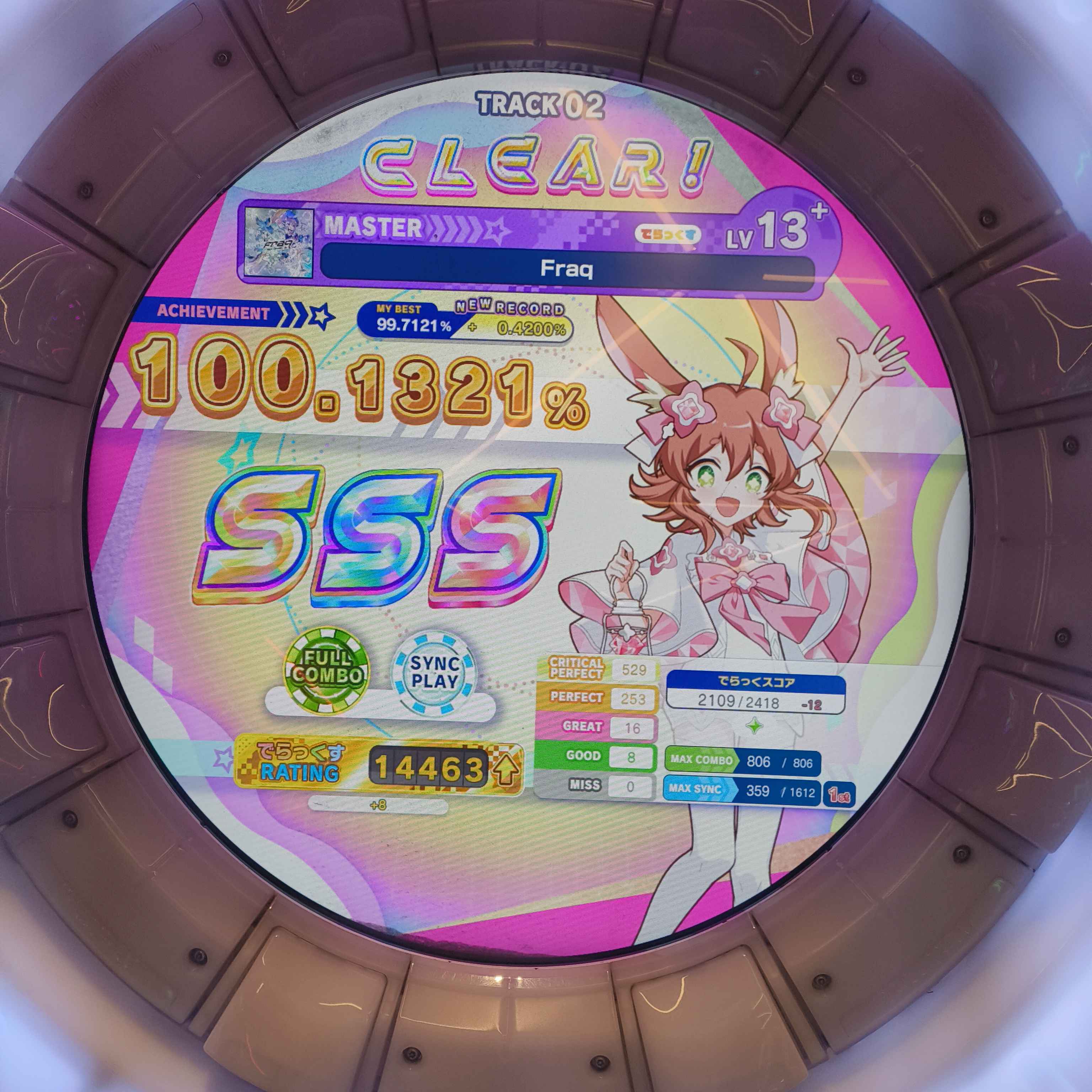 fraq SSS maimai score